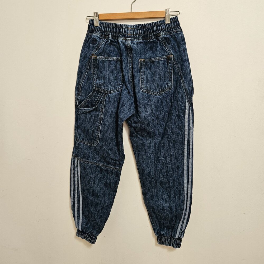 Adidas x IVY PARK Women's Denim Joggers Jeans XS Monogram Blue - Picture 9 of 14